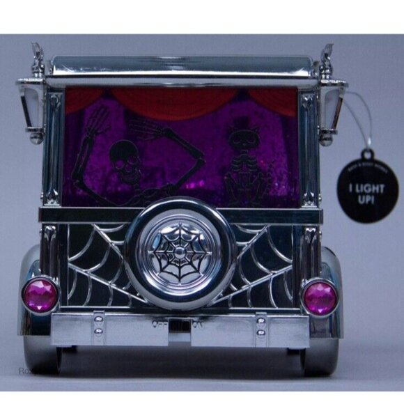 2024 Bath & Body Works Halloween LIGHT UP HEARSE WATERGLOBE  Bath & Body Works Halloween 2024 Light Up Hearse Waterglobe Candle Holder NIB